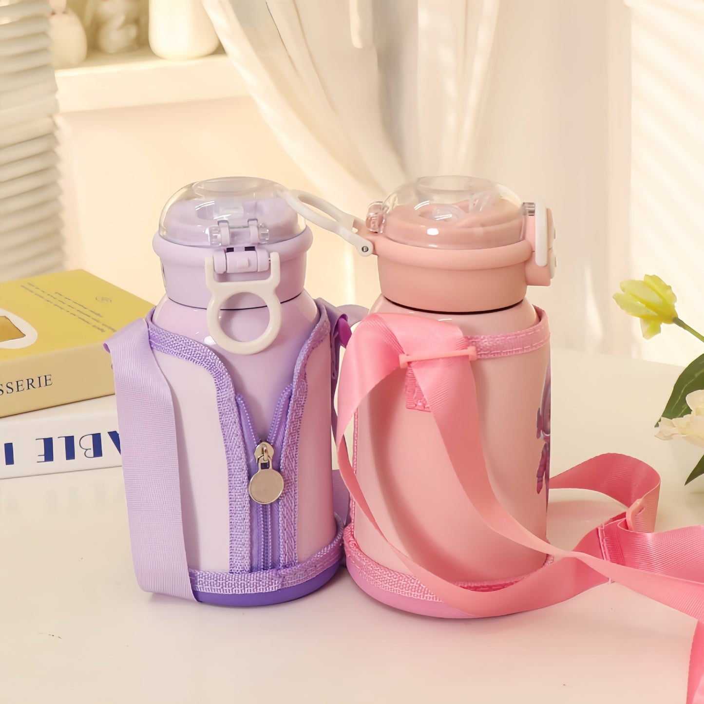 Damen Isolierte Trinkflasche mit kinderfreundlichem Design und verstellbarem Tragesystem Brehn