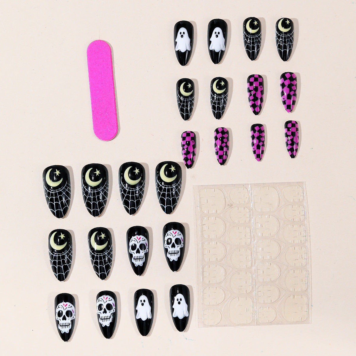 Halloween-Themen-Acryl-Nagelkunst-Set Brehn
