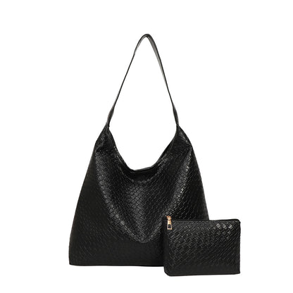Woven Leather Schultertasche Brehn