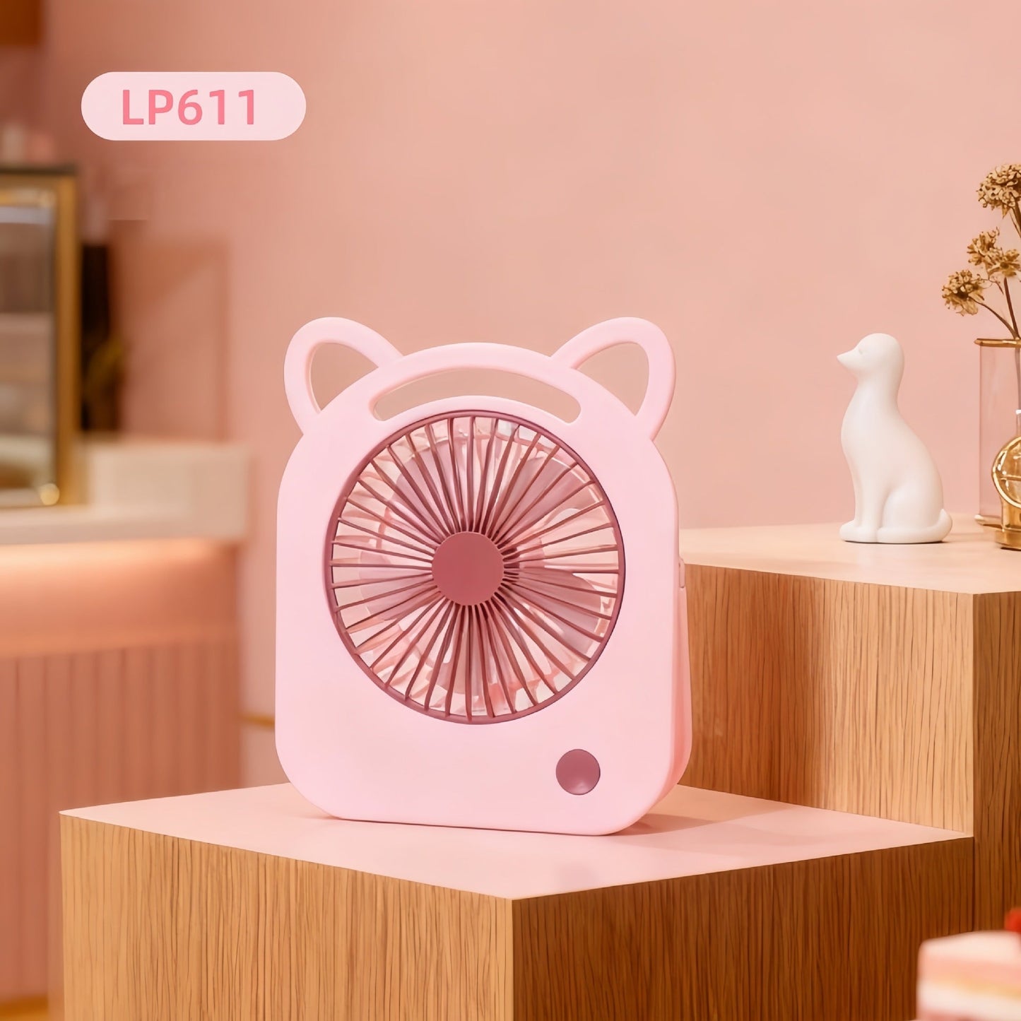 Damen Tragbarer Mini Ventilator mit lustigem Charakterdesign Brehn