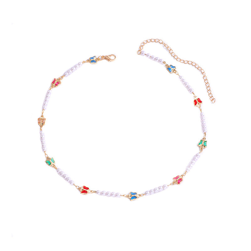 Dekorative Perlen- und Schmetterlings-Brillenband Brehn