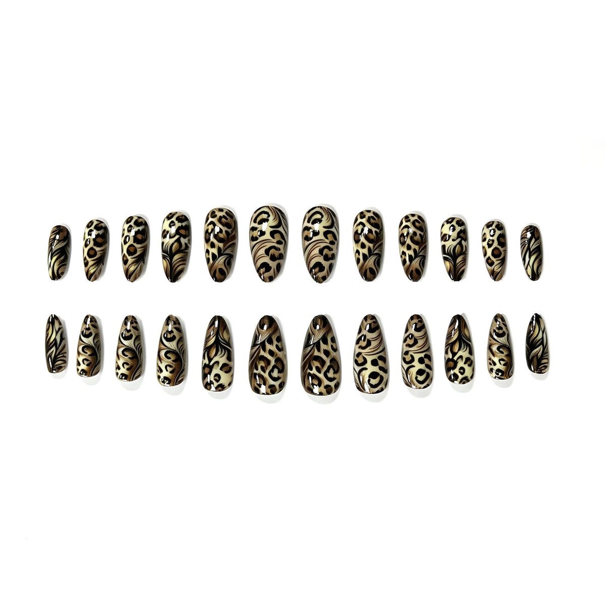 Premium Künstlerische Leopard Druck Nagel Verbesserungen Brehn