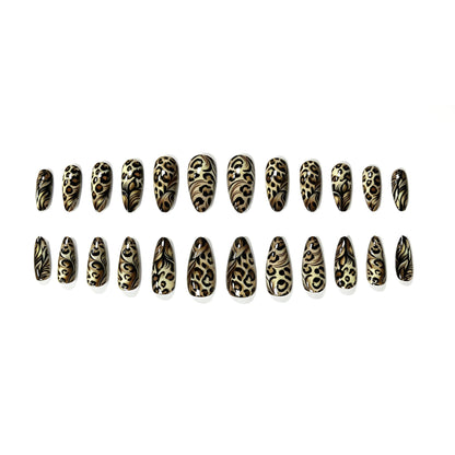 Premium Künstlerische Leopard Druck Nagel Verbesserungen Brehn