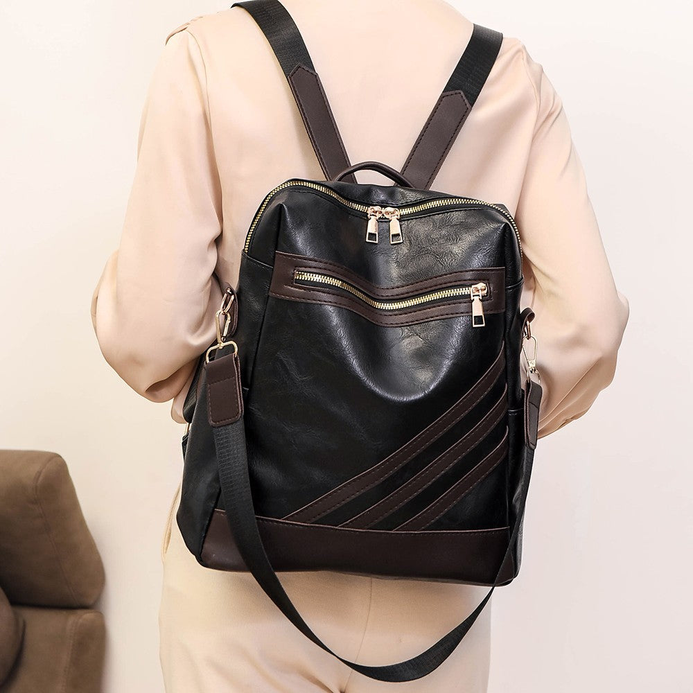 Modischer Leder Rucksack Brehn