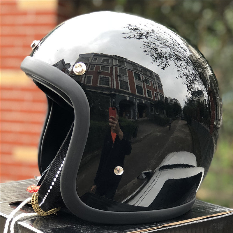 Retro Open-Face Motorradhelm Brehn