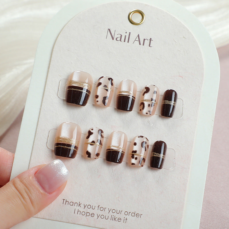 Zeitgenössisches Muster Druck-Nagelkunst-Set Brehn