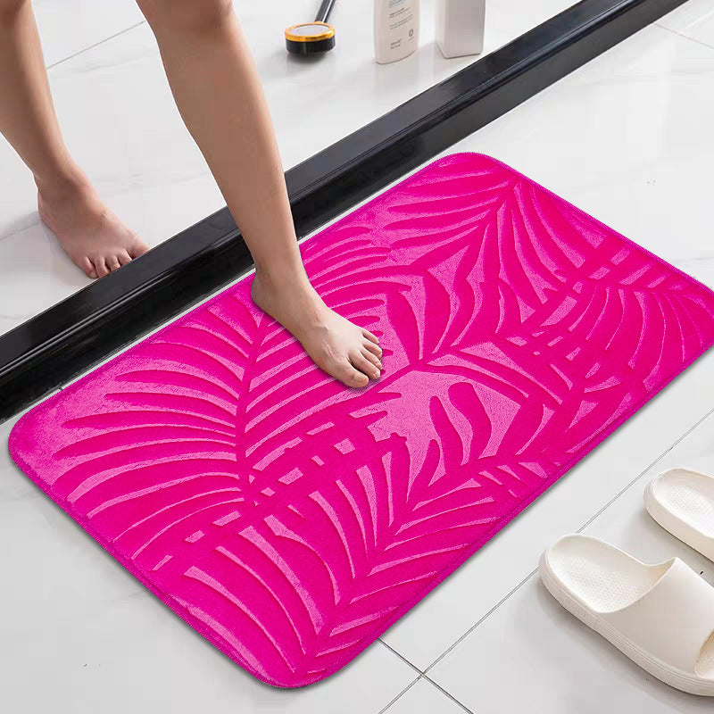 Tropisches Blattdesign Memory-Schaum Badezimmermatte Brehn