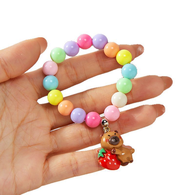 Buntes Kinderarmband mit Bearbeitetem Anhänger Brehn