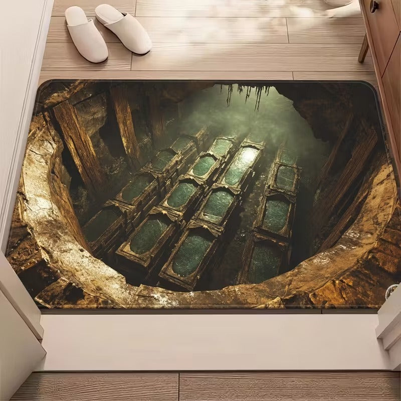 Künstlerische 3D Höhlen-Szene Bereichsmatte Brehn