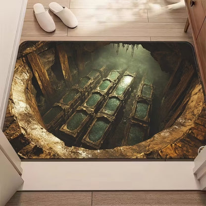 Künstlerische 3D Höhlen-Szene Bereichsmatte Brehn
