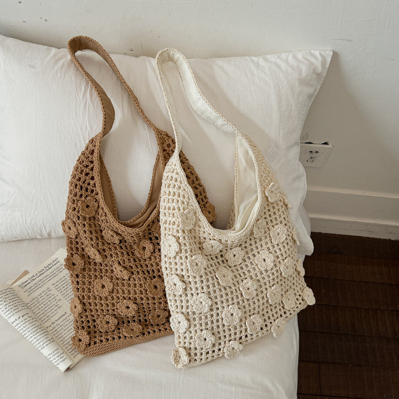 Strukturierte Häkelhandtasche Brehn