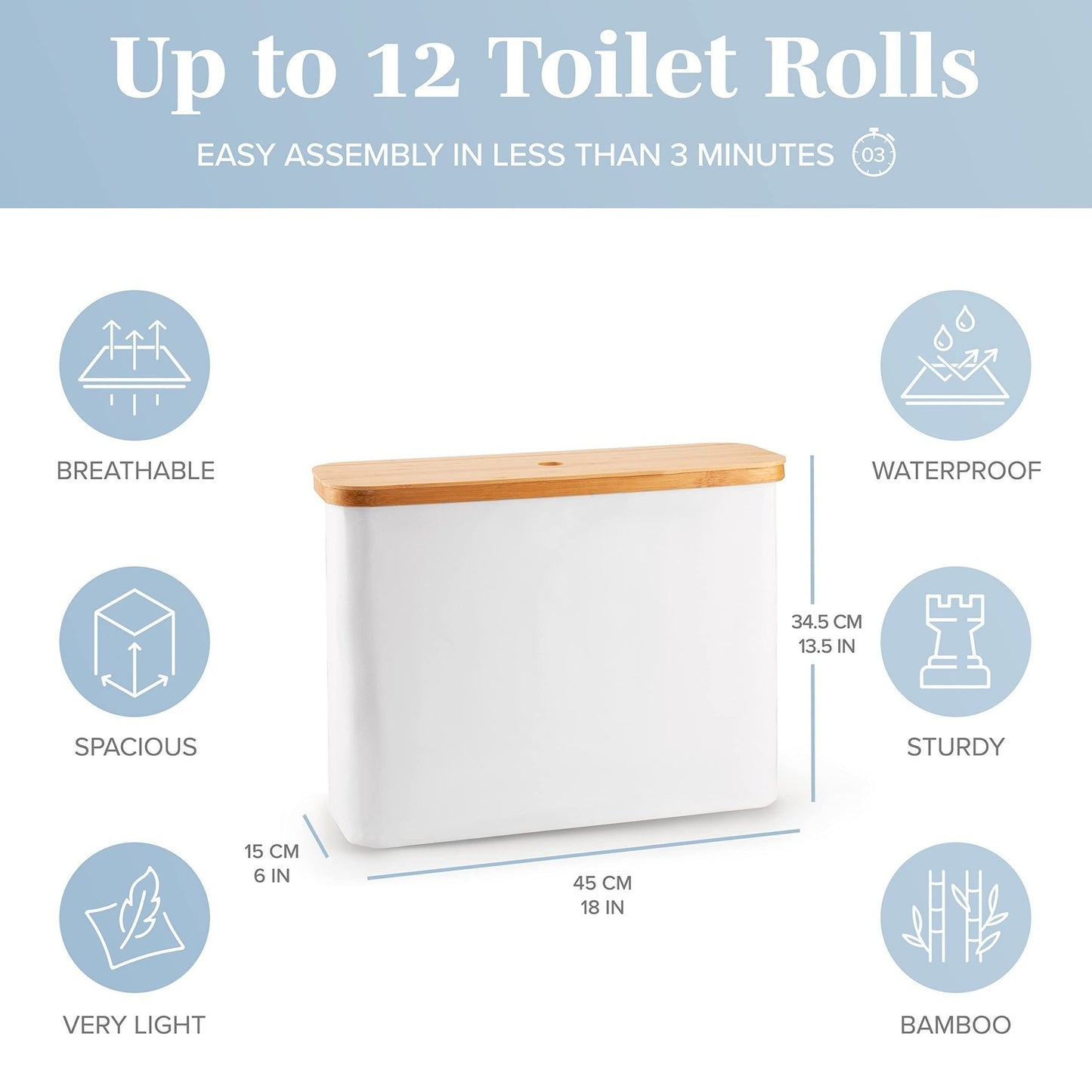 Hochwertiger Toilettenpapier-Organizer Brehn