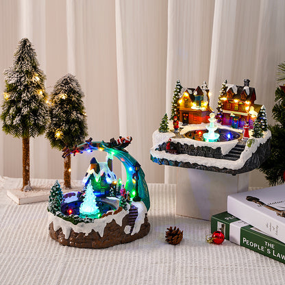 Weihnachtsdorf mit Beleuchtung Brehn
