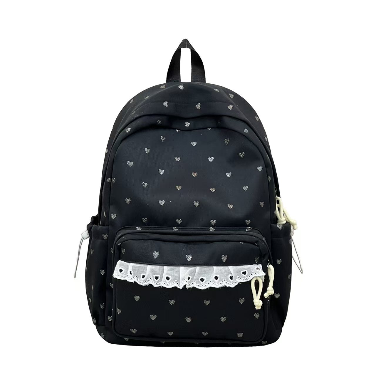 Rucksack mit Feinem Herzmotiv und Zarter Spitzenapplikation Brehn