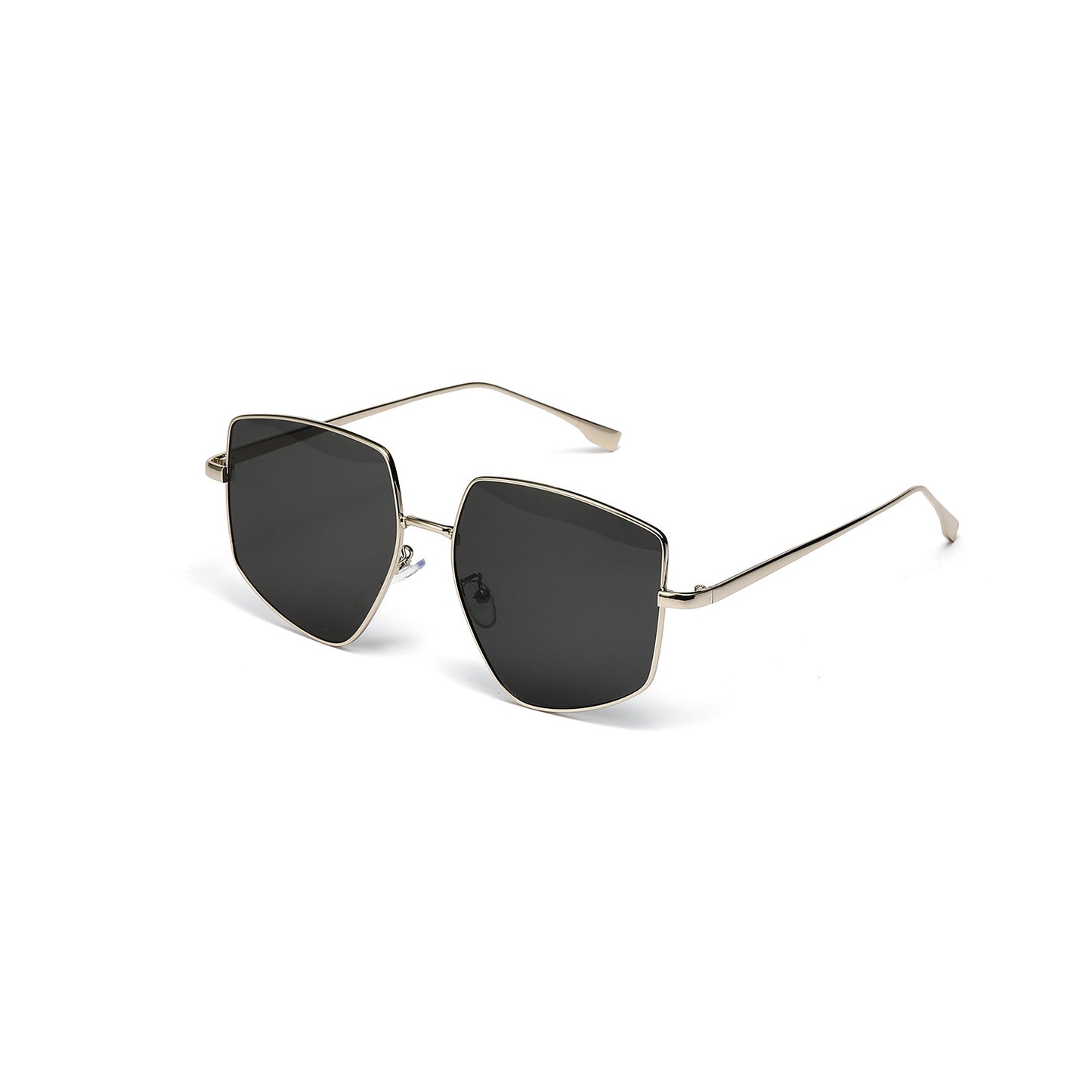 Damen quadratische Sonnenbrille mit elegantem Metallrahmen Brehn