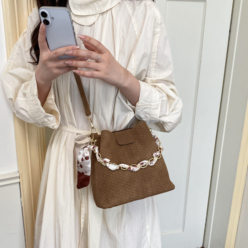 Gewebte Bucket-Stil Handtasche