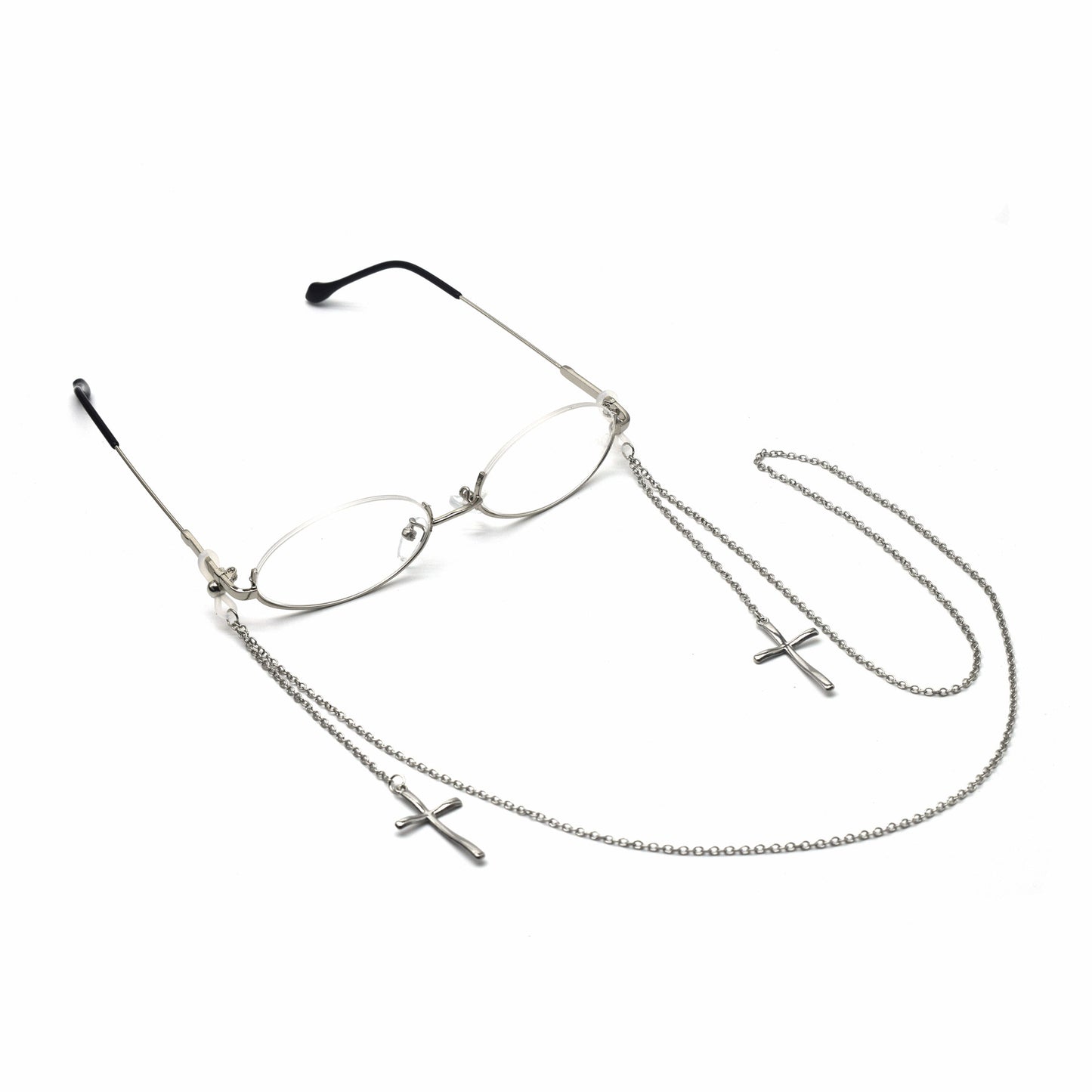 Eleganter Kreuz-Design Ketten-Brillenhalter Brehn