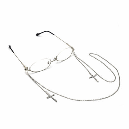 Eleganter Kreuz-Design Ketten-Brillenhalter Brehn
