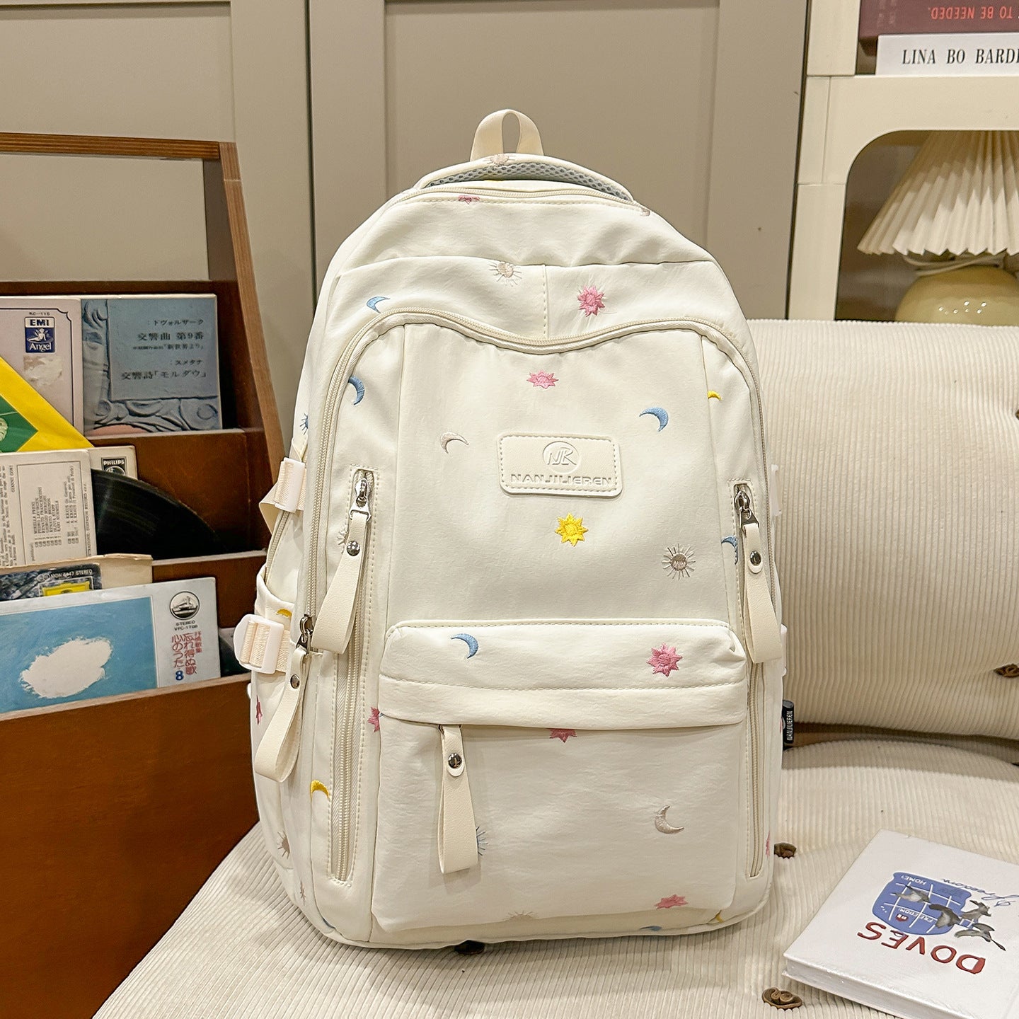 Multi-Pocket Grafik Verziertes Schul-Rucksack