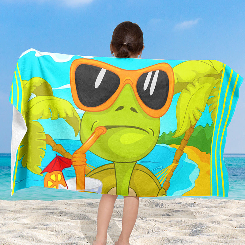 Strandtuch mit kreativem Schildkröten-Motiv Brehn