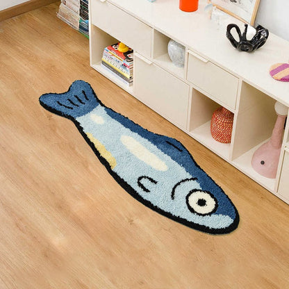 Verspielte fischförmige Badmatte Brehn