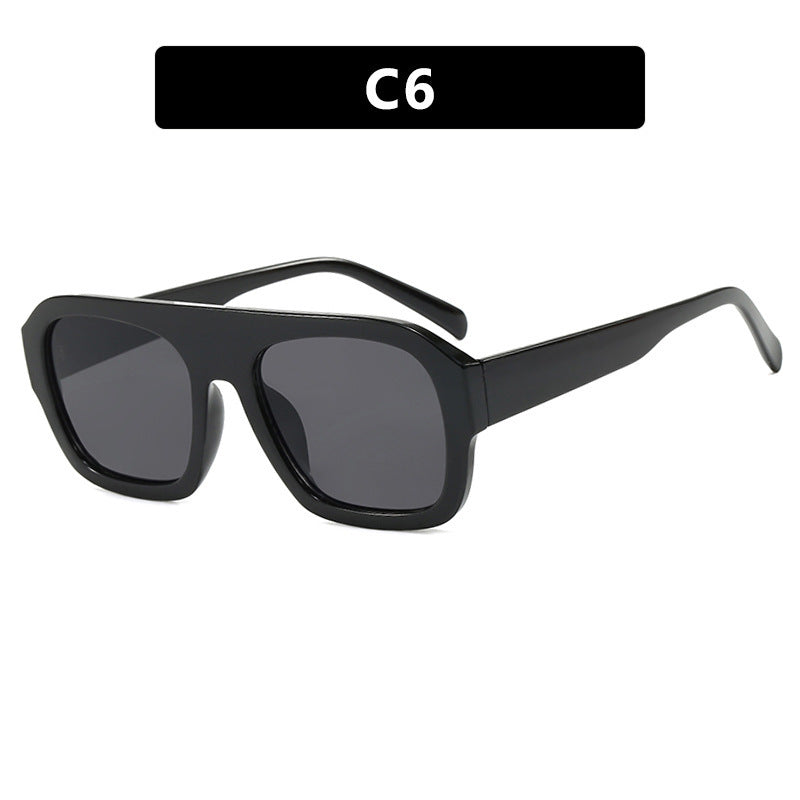 Damen oversized Sonnenbrille mit markantem Rechteckrahmen Brehn