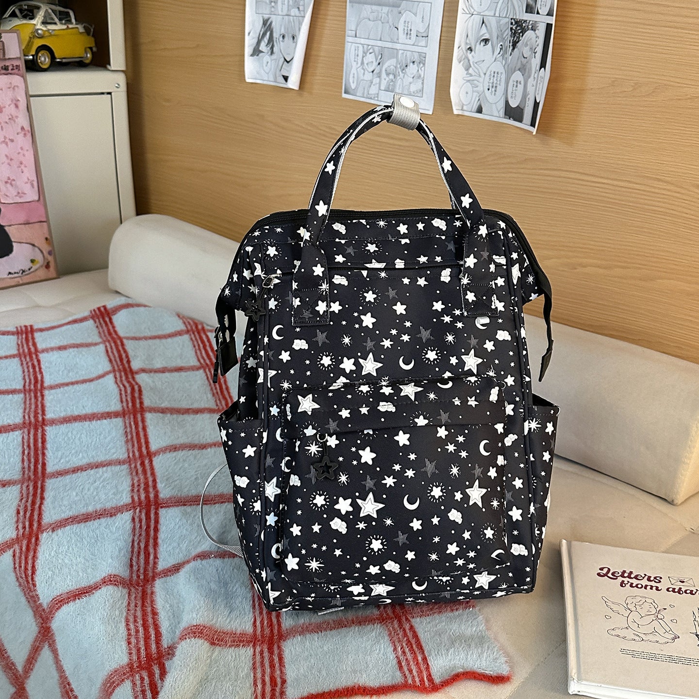 Stylischer Sternmuster-Rucksack Brehn