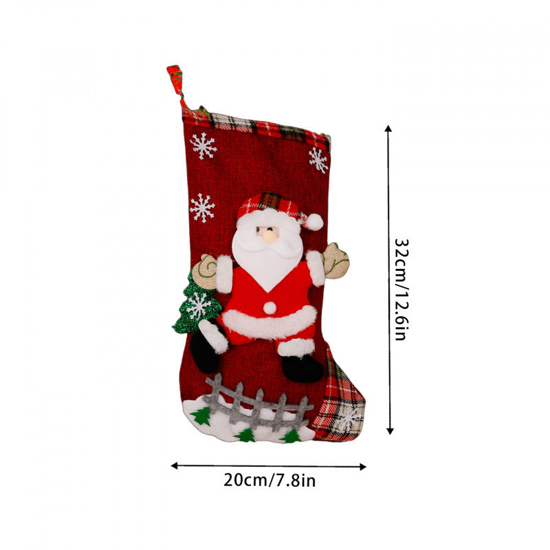 Lustiger Weihnachtsstrumpf mit Rentier-Motiv Brehn