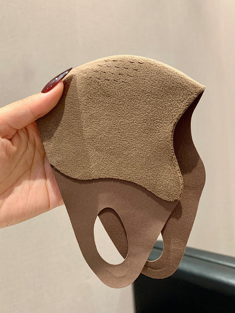 Ultra-weiche fleecegefütterte konturierte Gesichtsmaske mit atmungsaktiven Ohrschlaufen Brehn