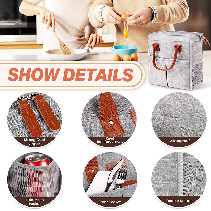 Damen Isolierte Thermo-Lunchbox mit mehreren Fächern Brehn