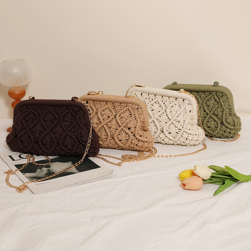 Handgeknüpfte Umhängetasche Im Boho-Stil Brehn