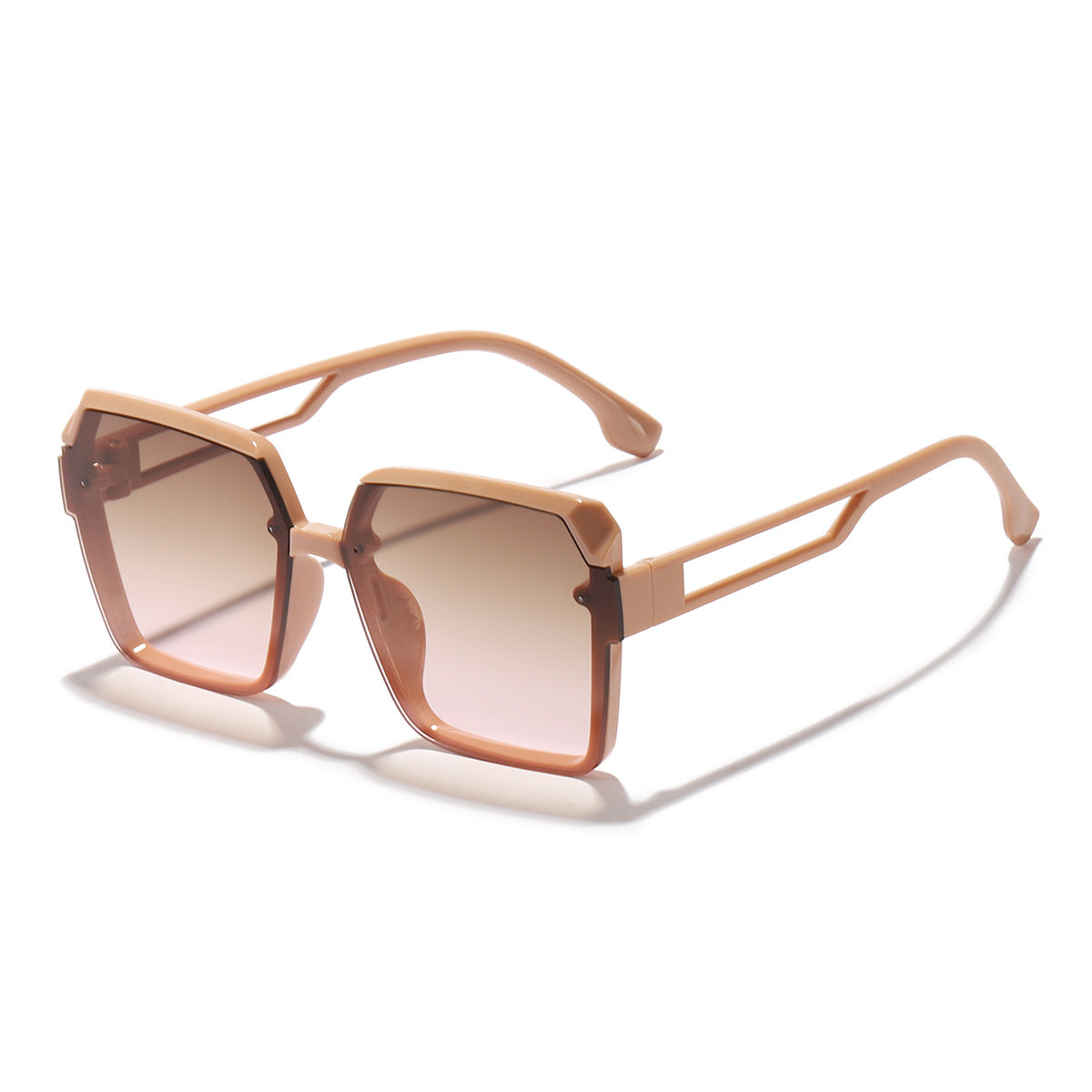 Damen oversized Sonnenbrille mit trendigem, transparentem Design Brehn