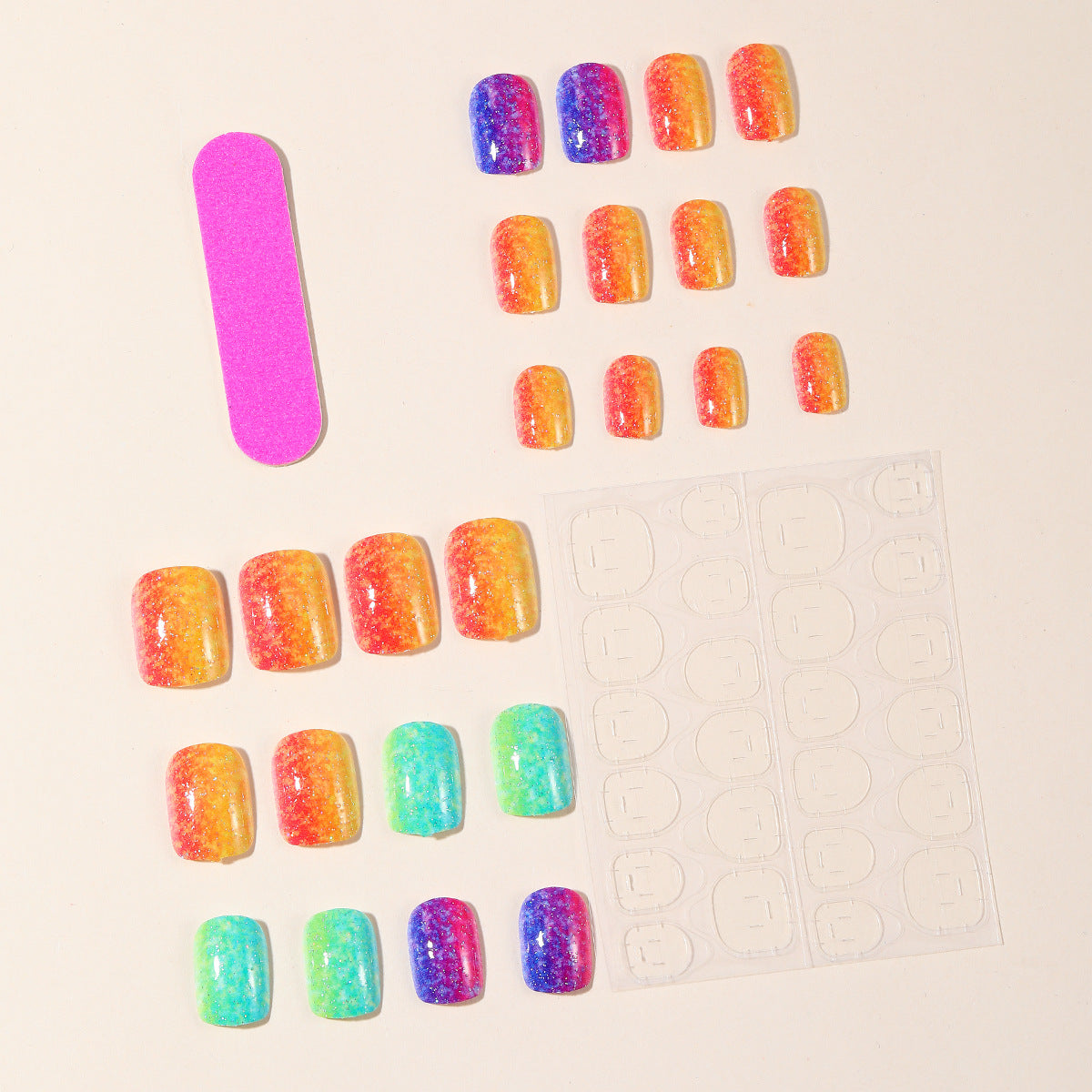 Funkelnder Gradient Glitzer Nagelkunst Erweiterungen Brehn
