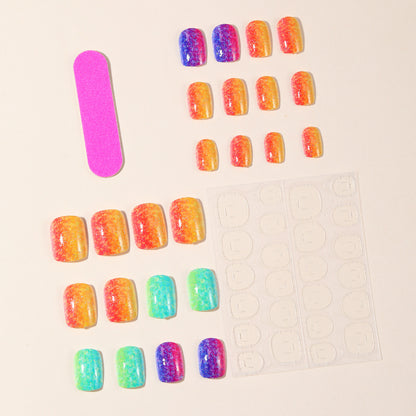 Funkelnder Gradient Glitzer Nagelkunst Erweiterungen Brehn