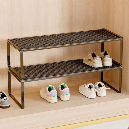 Verstellbarer erweiterbarer Metal Schuhregal-Organizer