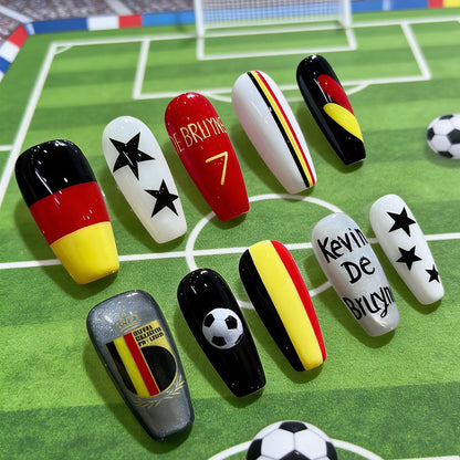 Sport-Themen Press-On Nail Art Brehn