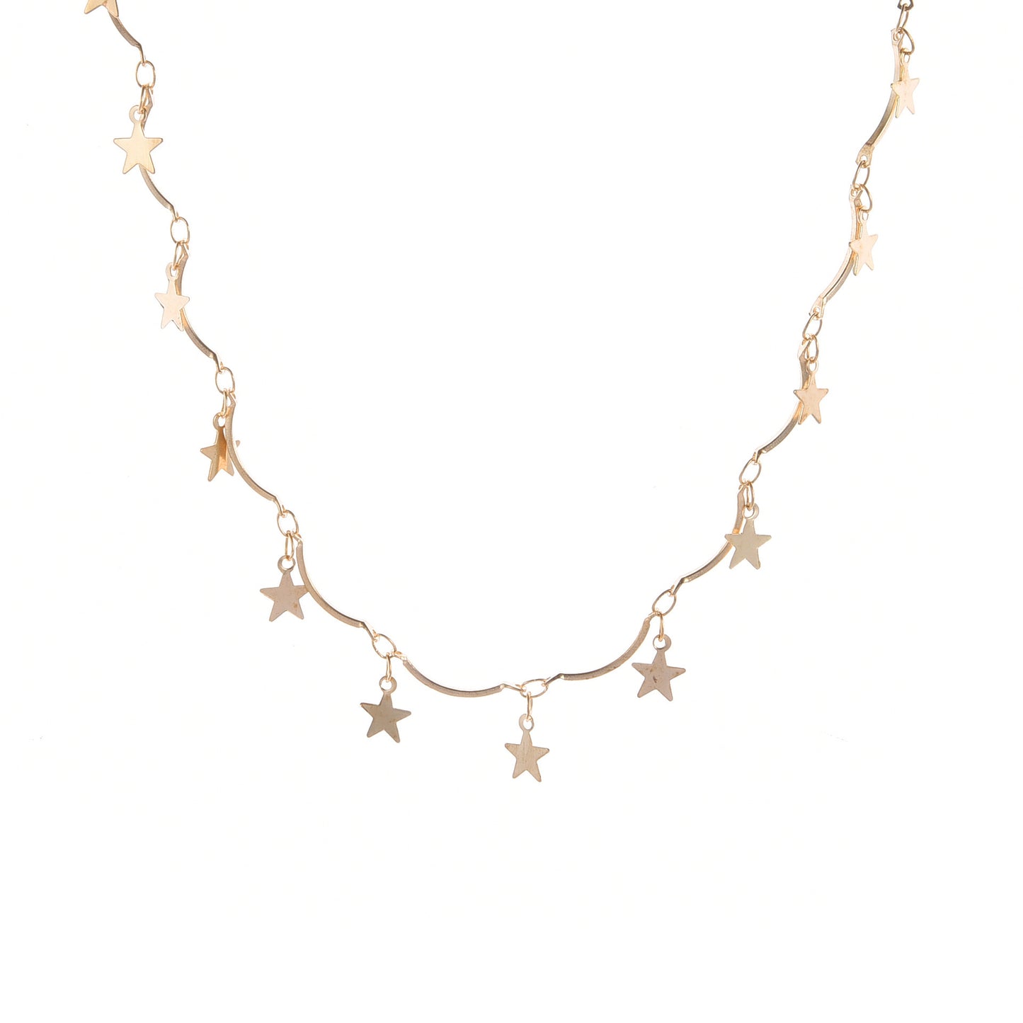 Stern Charm Linked Chain Necklace Brehn
