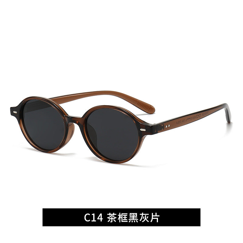 Damen modische Sonnenbrille im klassischen runden Design Brehn
