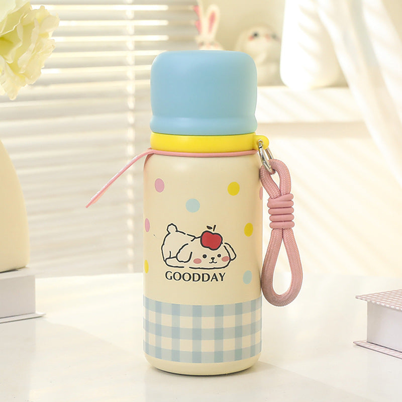 Damen Isolierflasche mit Tiermotiv und Trageschlaufe Brehn