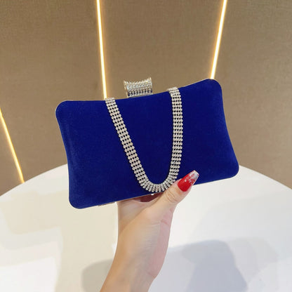 Luxuriöse Samt Abendhandtasche