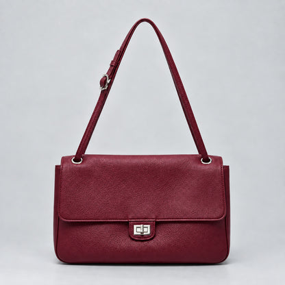 Elegante Leder Schulterhandtasche