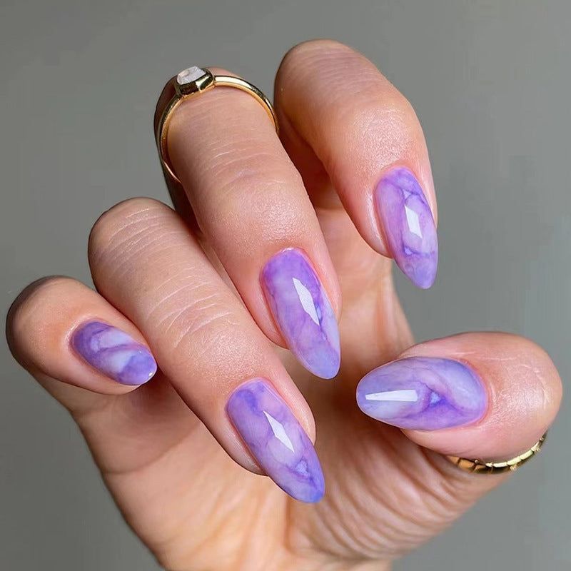Künstlerische Marmor Press-On Nagelspitzen Brehn