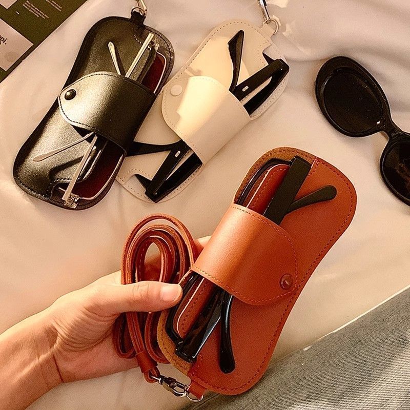 Leder Brilleetui mit verstellbarem Gurt Brehn