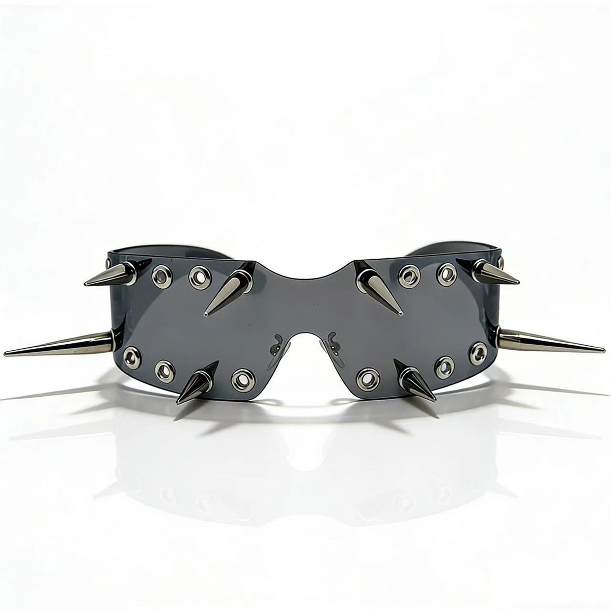 Damen Sportliche Sonnenbrille mit auffälligem Design und Spikes Brehn