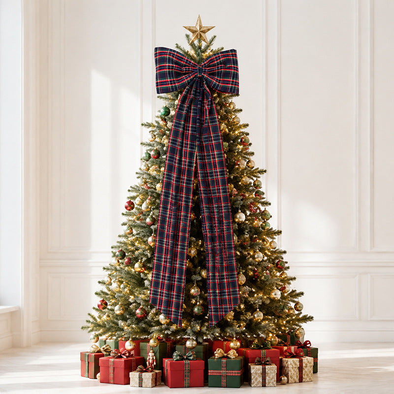 Elegante Weihnachtsbaum Schleifen Dekoration