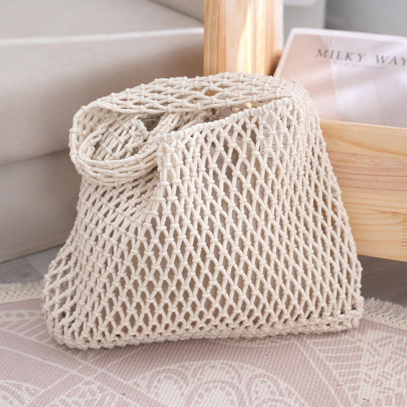 Handgefertigte Netztasche Aus Natürlichem Material Brehn