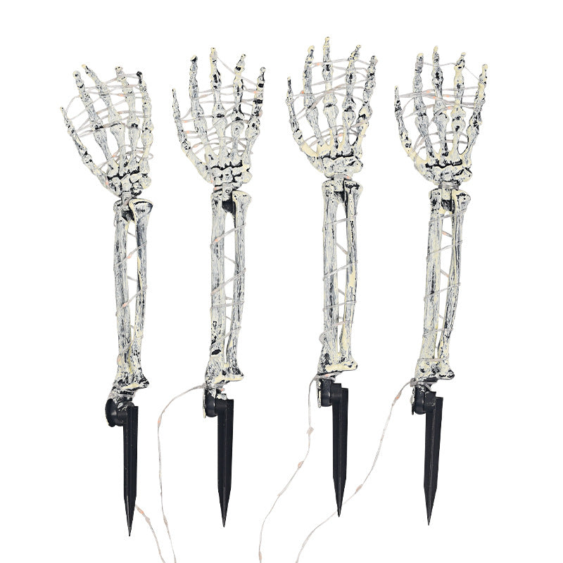 Dekorative Skelett-Hand-Lichterkette Brehn