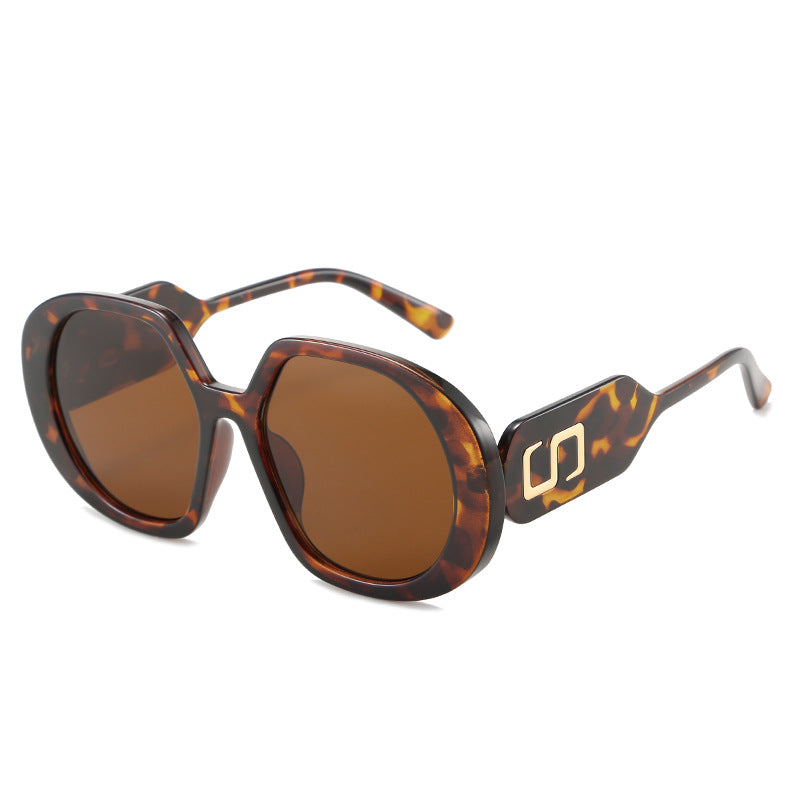 Damen oversized Sonnenbrille mit markantem Rahmen und UV-Schutz Brehn