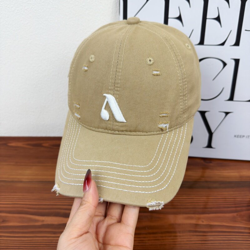 Herren Distressed Denim Style Cap Brehn