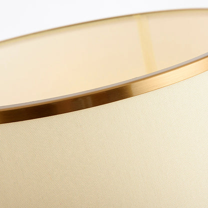 Elegante moderne Tischlampe mit skulpturaler goldener Basis